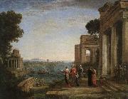 Claude Lorrain Aeneas-s Farewell to Dido in Carthago oil